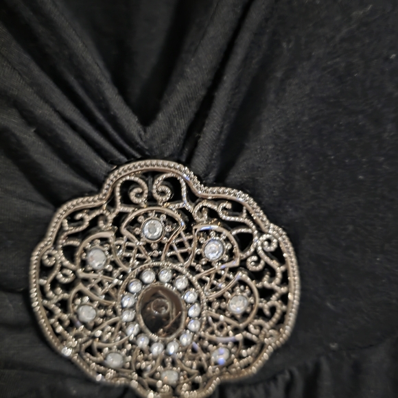 Chic Black Women's Camisole with Embellishment Y2K - Picture 2 of 6